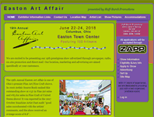 Tablet Screenshot of eastonartaffair.com